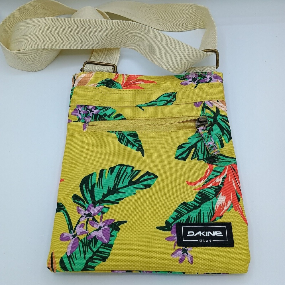 Dakine Yellow Floral Crossbody Bag